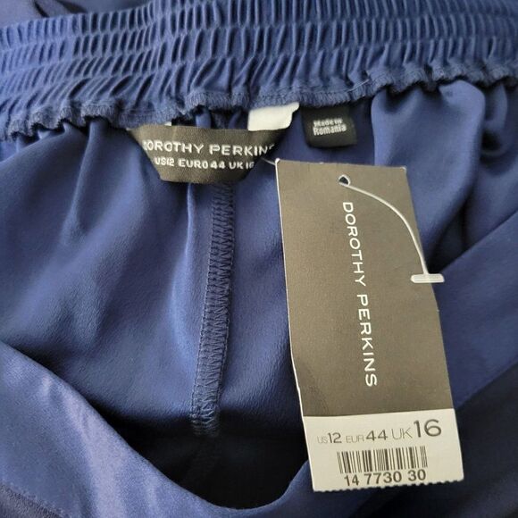Dorothy Perkins Blue Cropped Pants (Size 12) - Picture 5 of 5